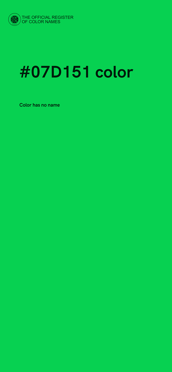 #07D151 color image