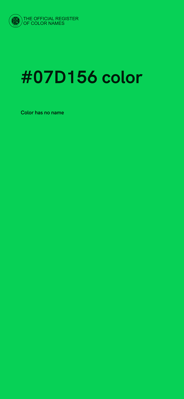 #07D156 color image