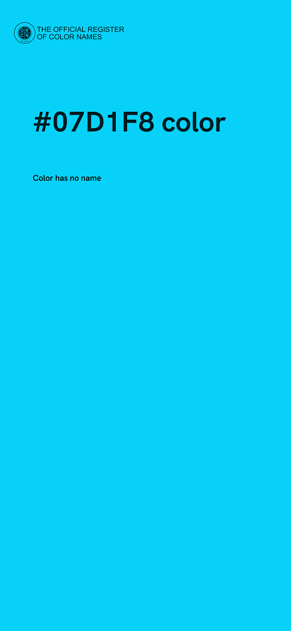 #07D1F8 color image