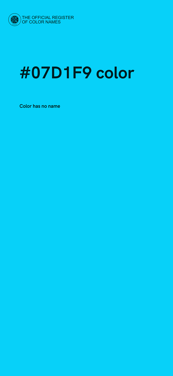 #07D1F9 color image