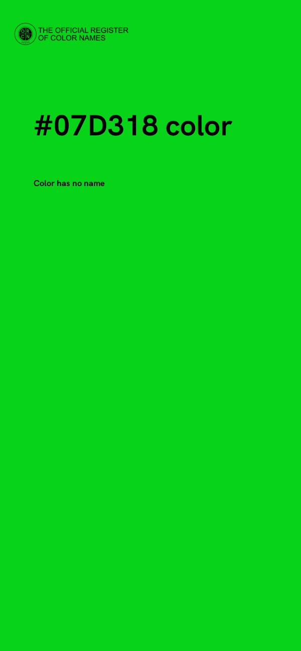 #07D318 color image