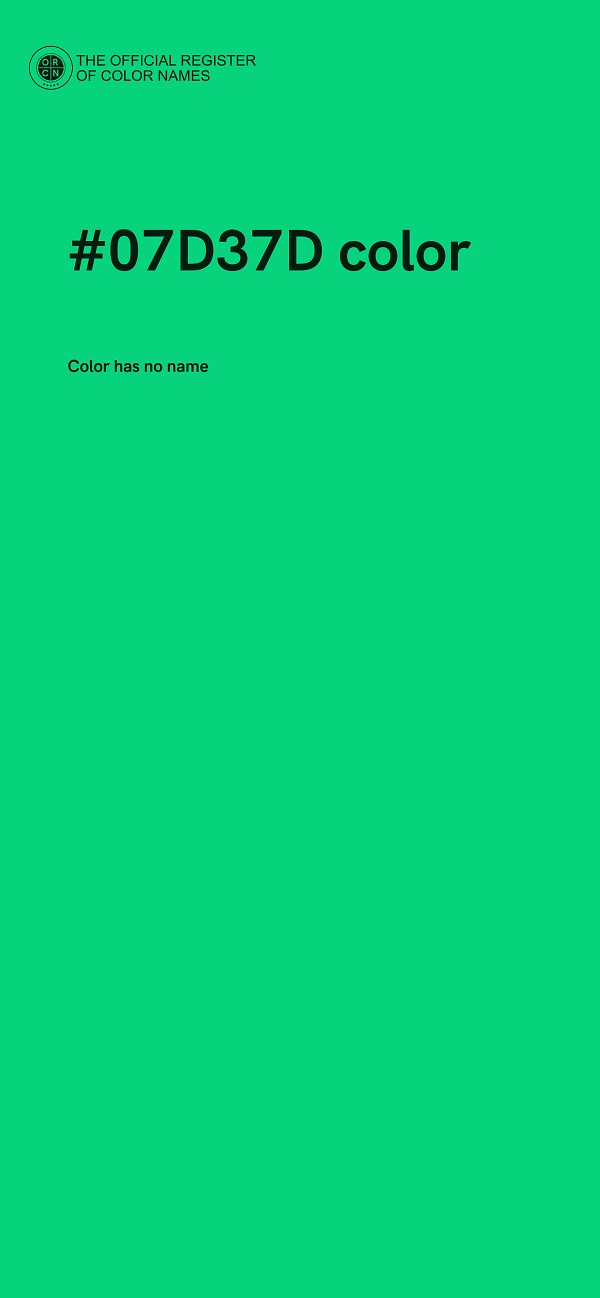 #07D37D color image