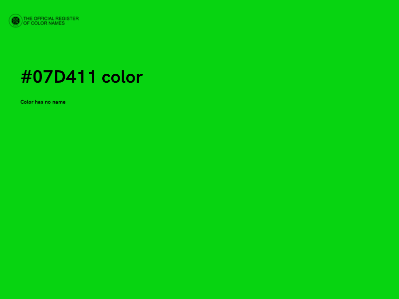 #07D411 color image