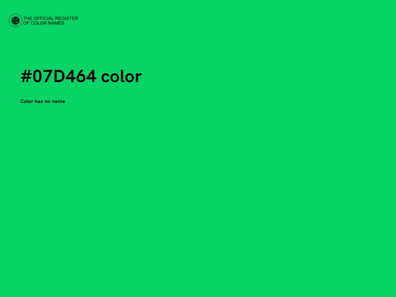 #07D464 color image