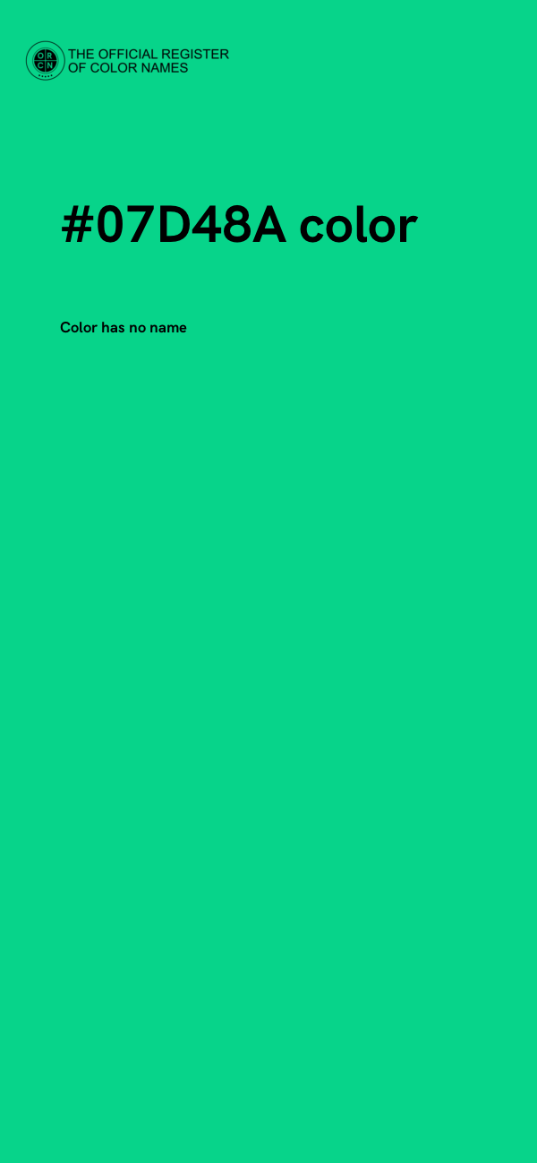 #07D48A color image