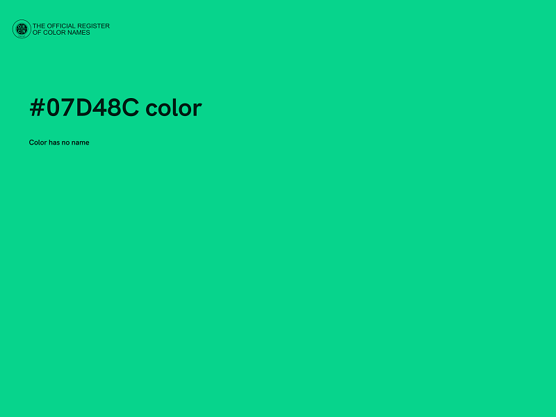 #07D48C color image