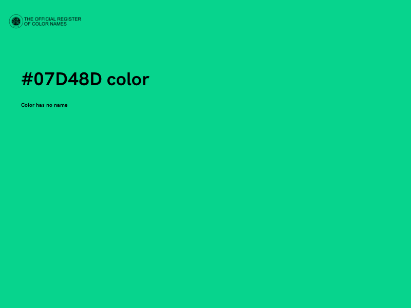#07D48D color image