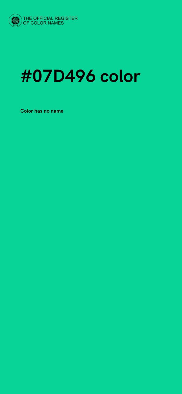 #07D496 color image