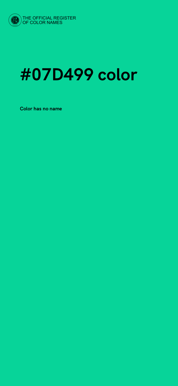 #07D499 color image