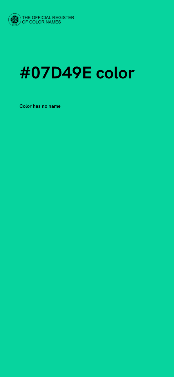 #07D49E color image