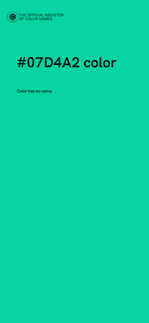 #07D4A2 color image