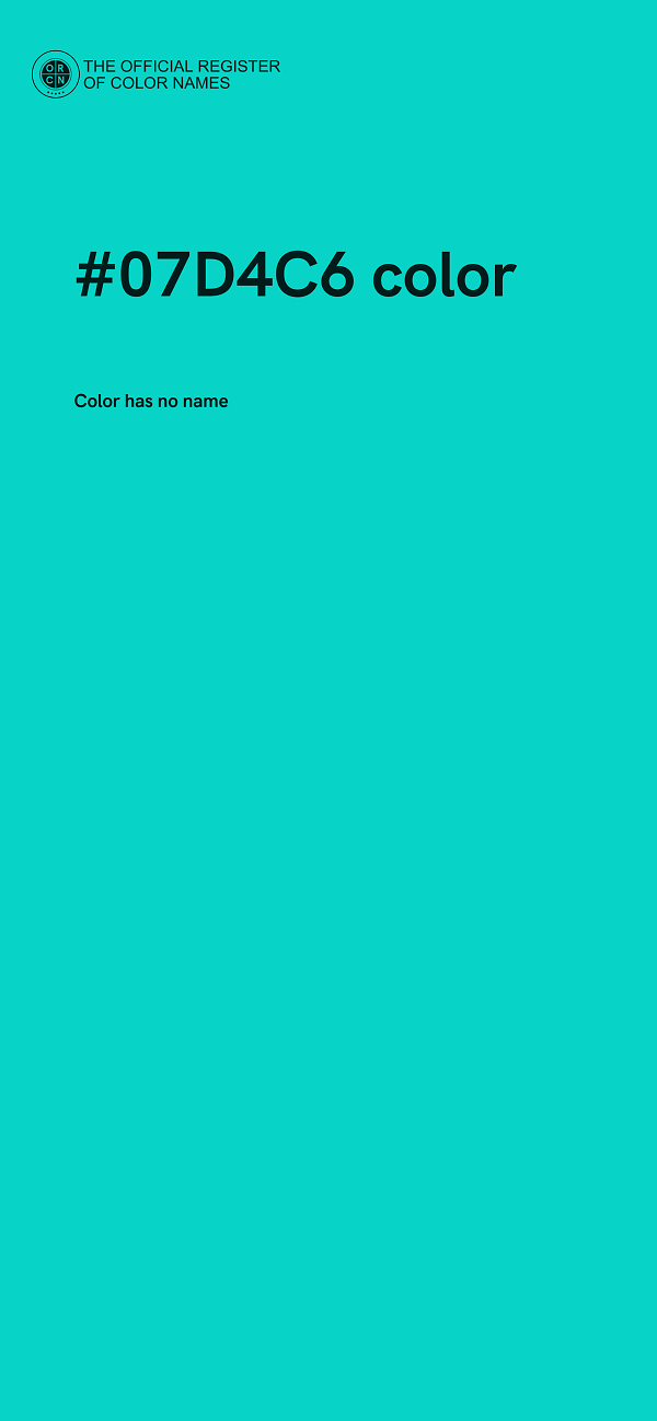 #07D4C6 color image