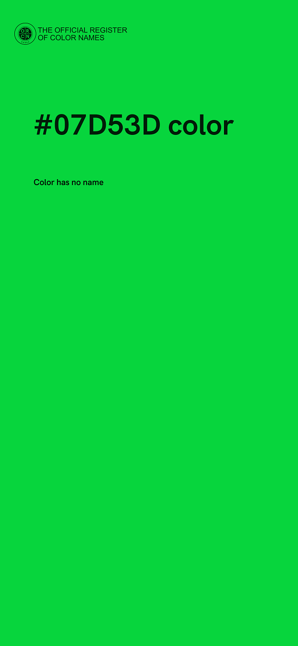 #07D53D color image