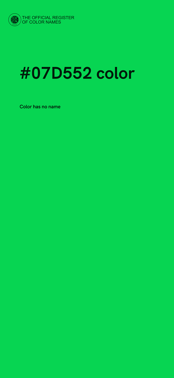#07D552 color image
