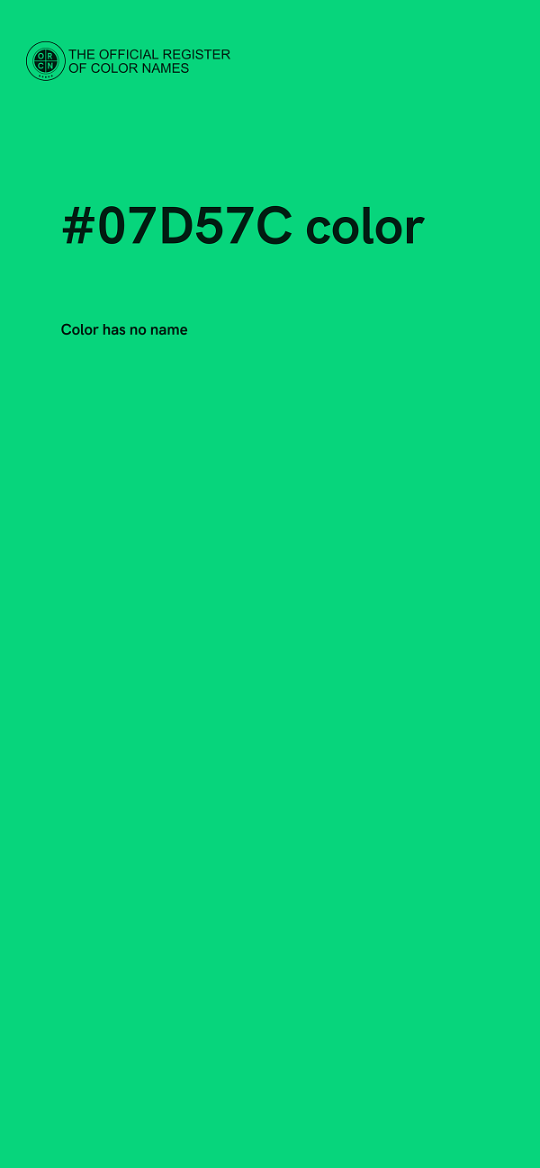 #07D57C color image
