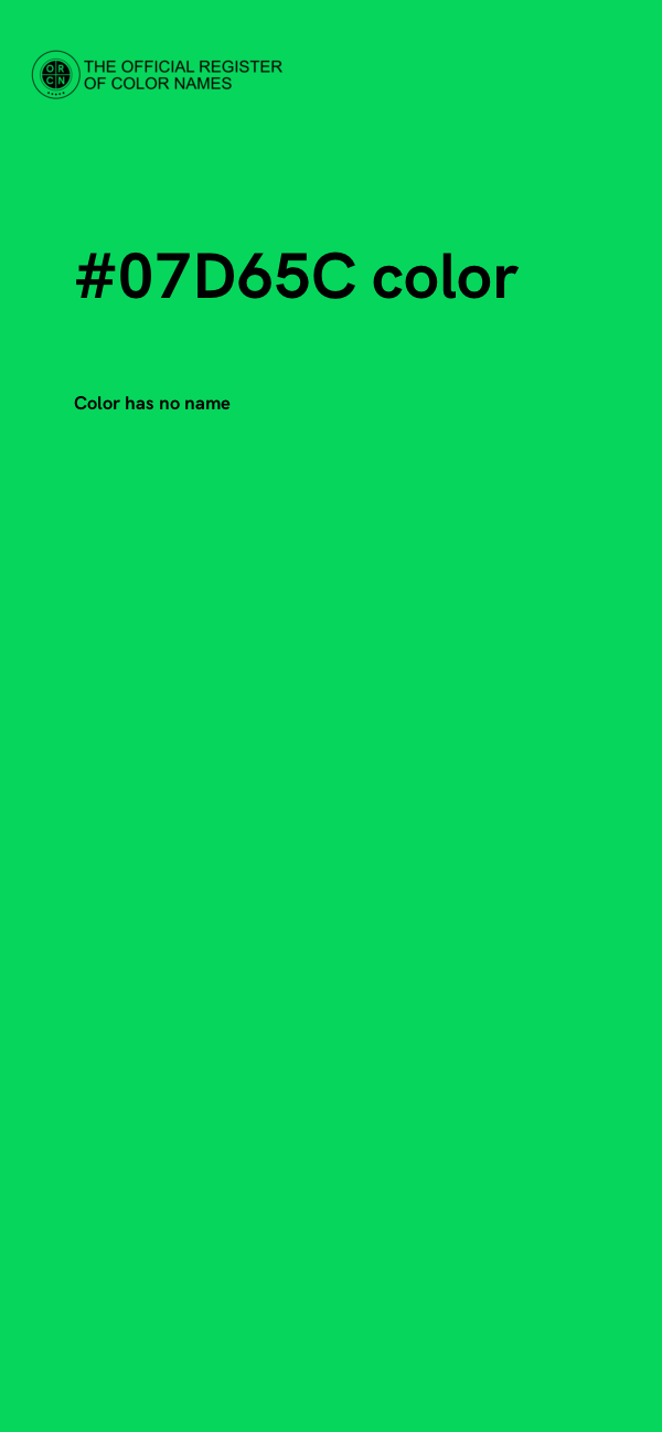 #07D65C color image