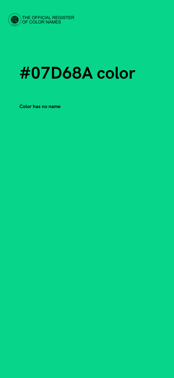 #07D68A color image