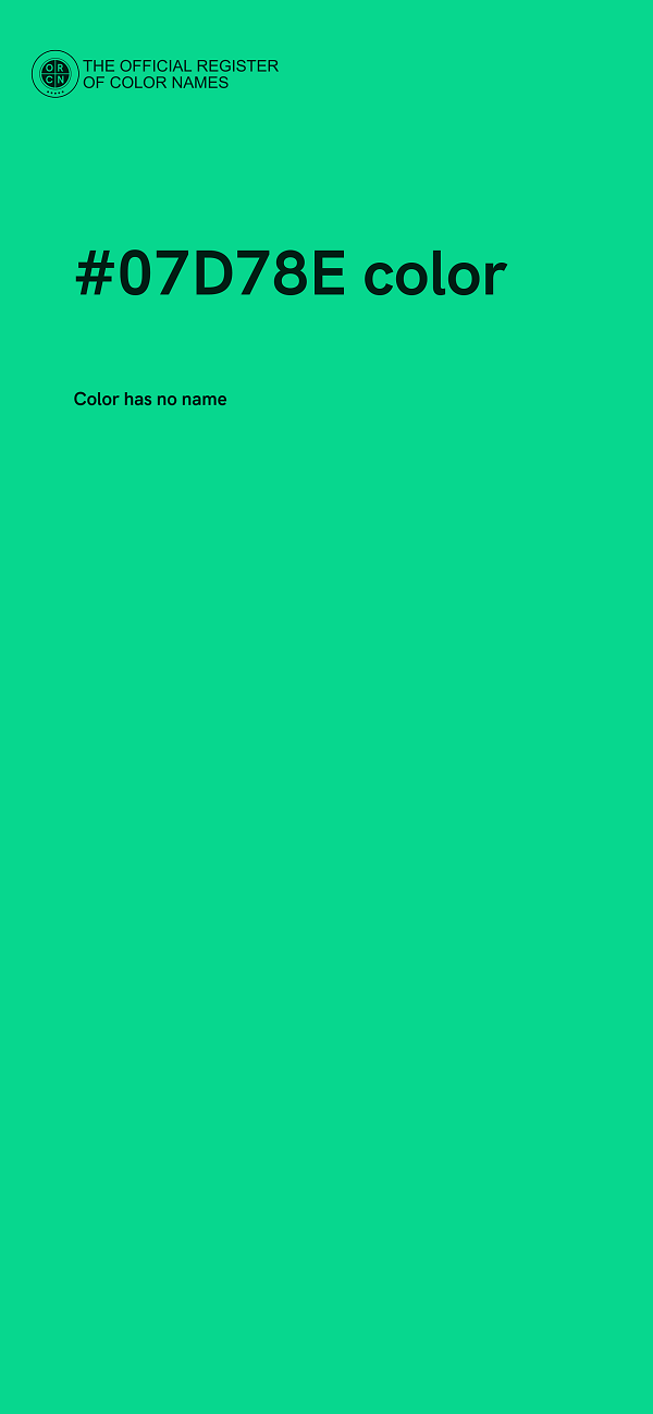 #07D78E color image