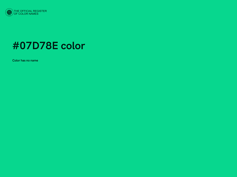 #07D78E color image