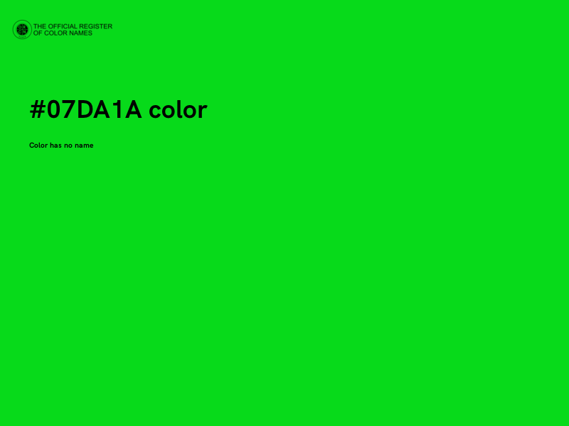 #07DA1A color image