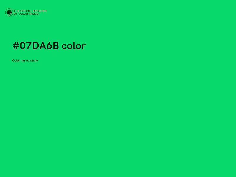 #07DA6B color image