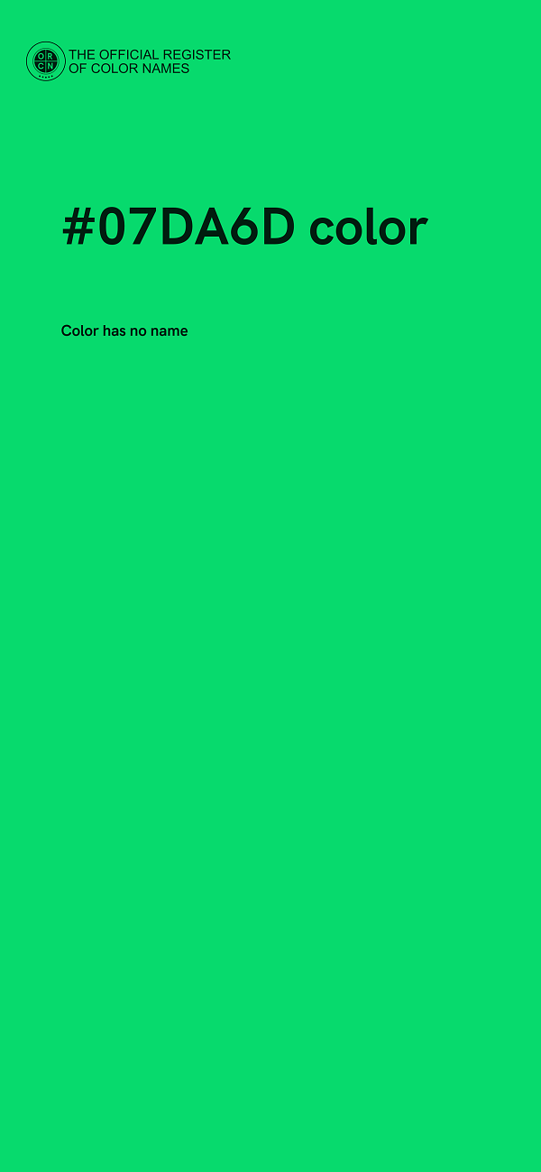 #07DA6D color image