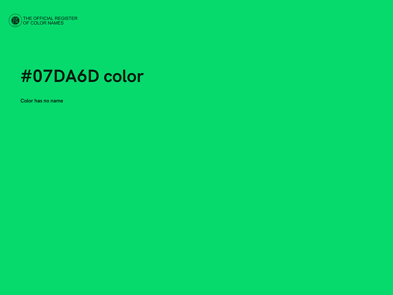 #07DA6D color image
