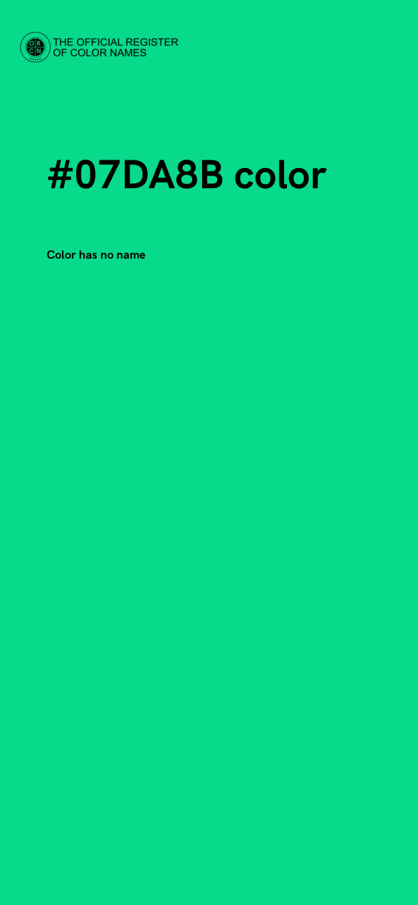 #07DA8B color image
