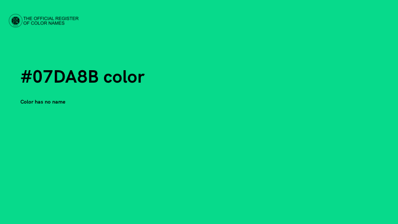 #07DA8B color image