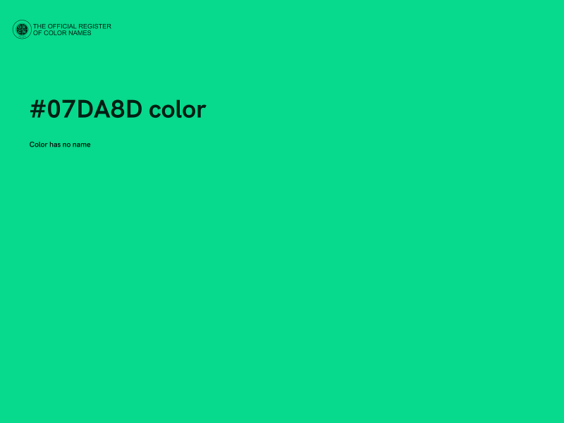 #07DA8D color image