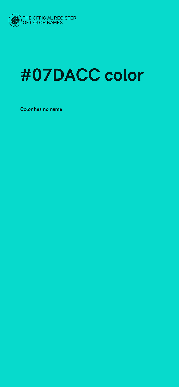 #07DACC color image