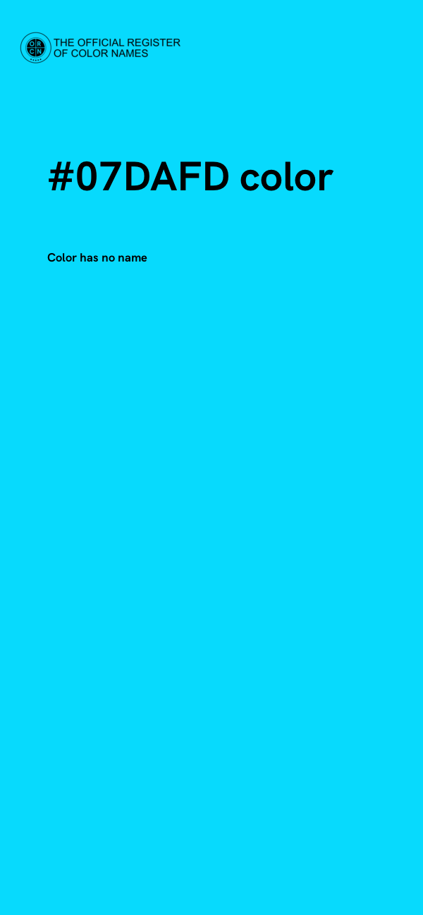 #07DAFD color image