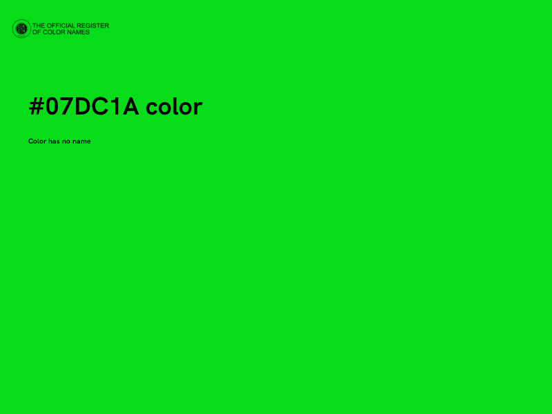 #07DC1A color image