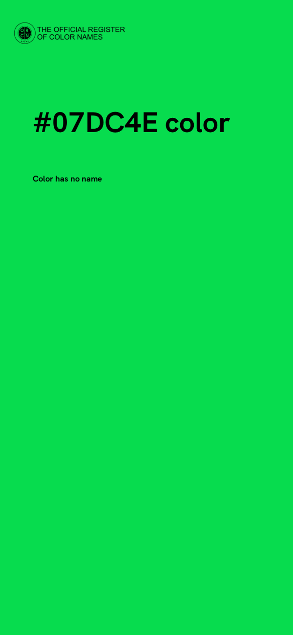 #07DC4E color image