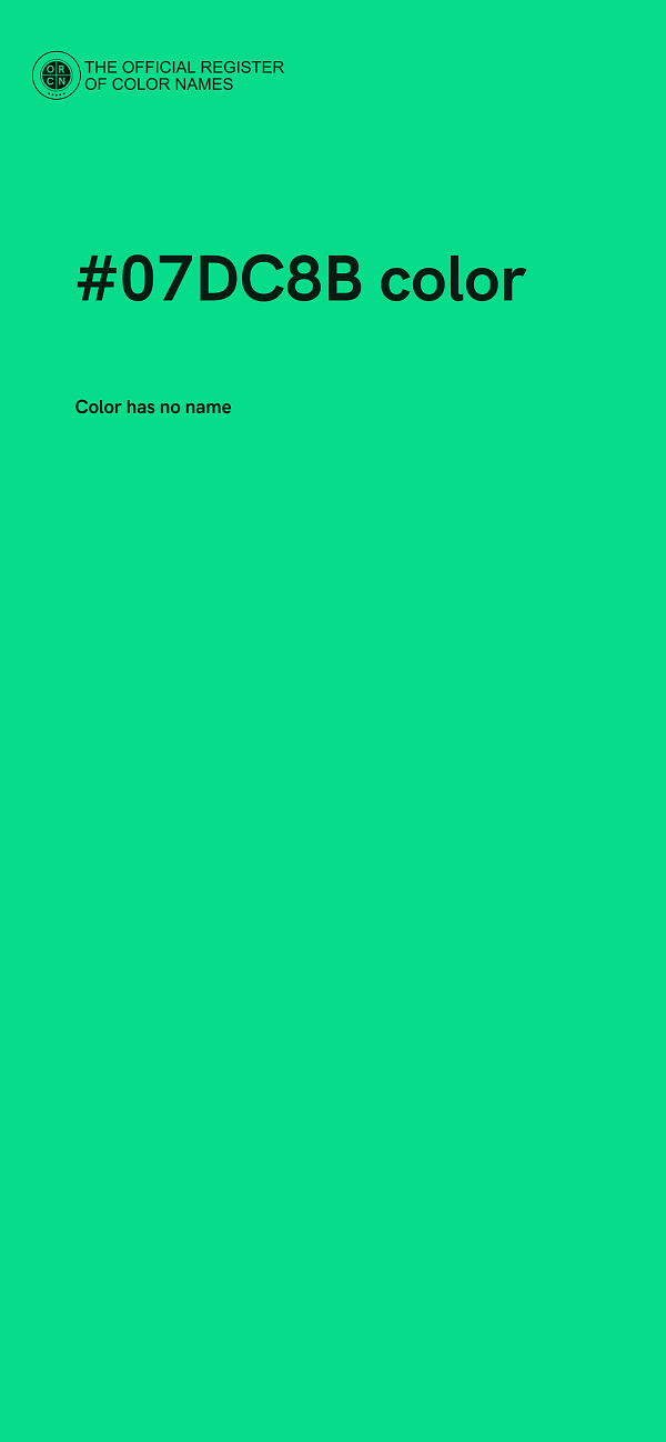 #07DC8B color image