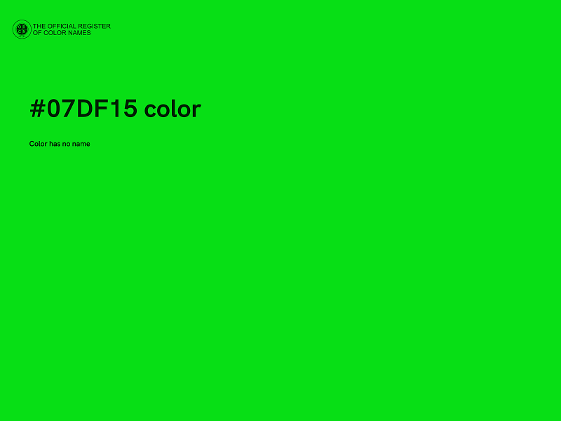 #07DF15 color image