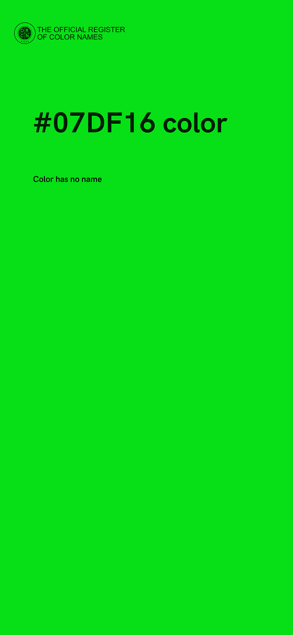 #07DF16 color image