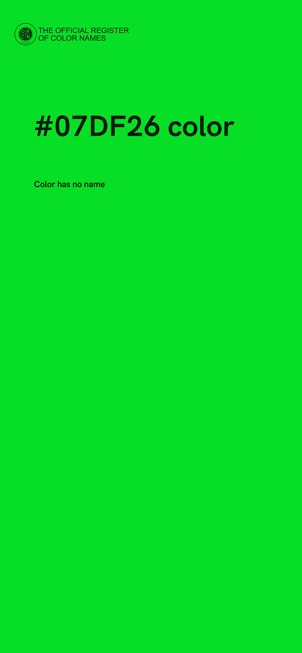 #07DF26 color image
