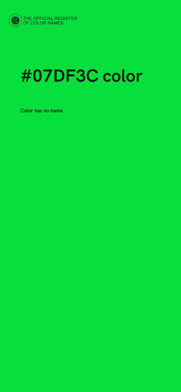 #07DF3C color image