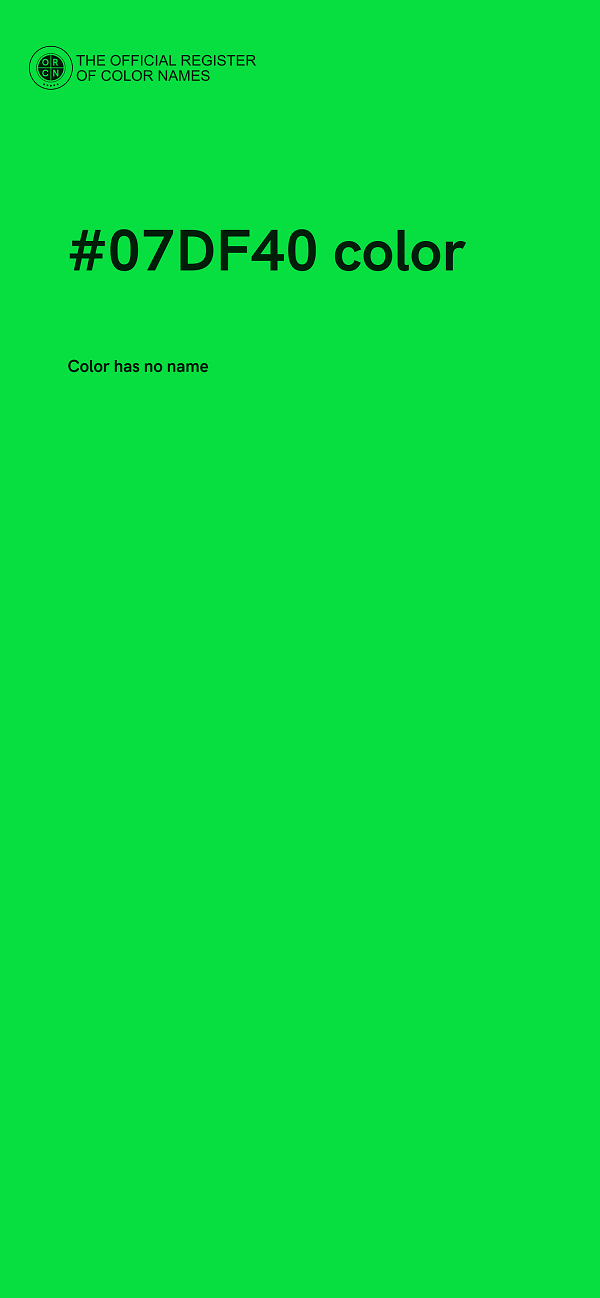 #07DF40 color image