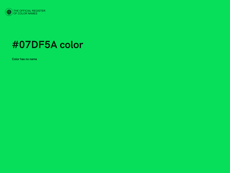 #07DF5A color image