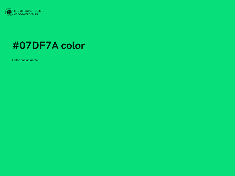 #07DF7A color image