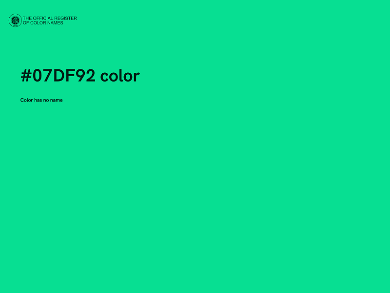 #07DF92 color image