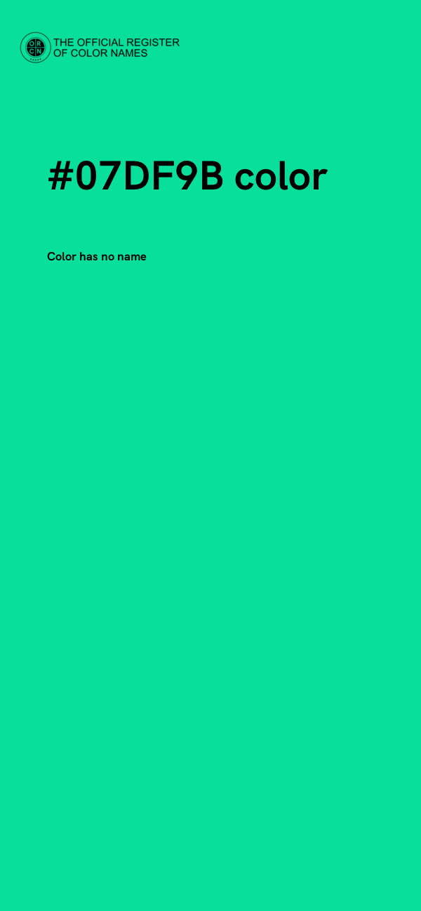 #07DF9B color image