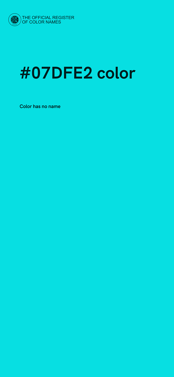 #07DFE2 color image