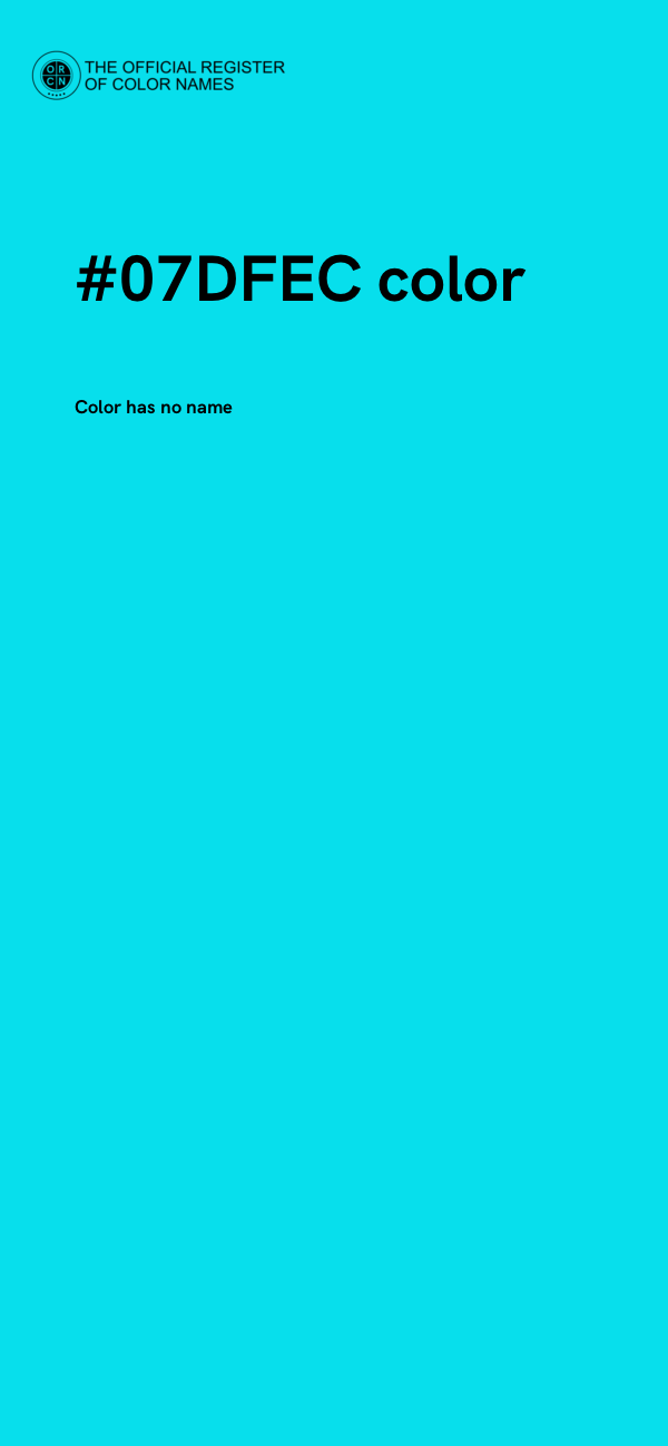 #07DFEC color image