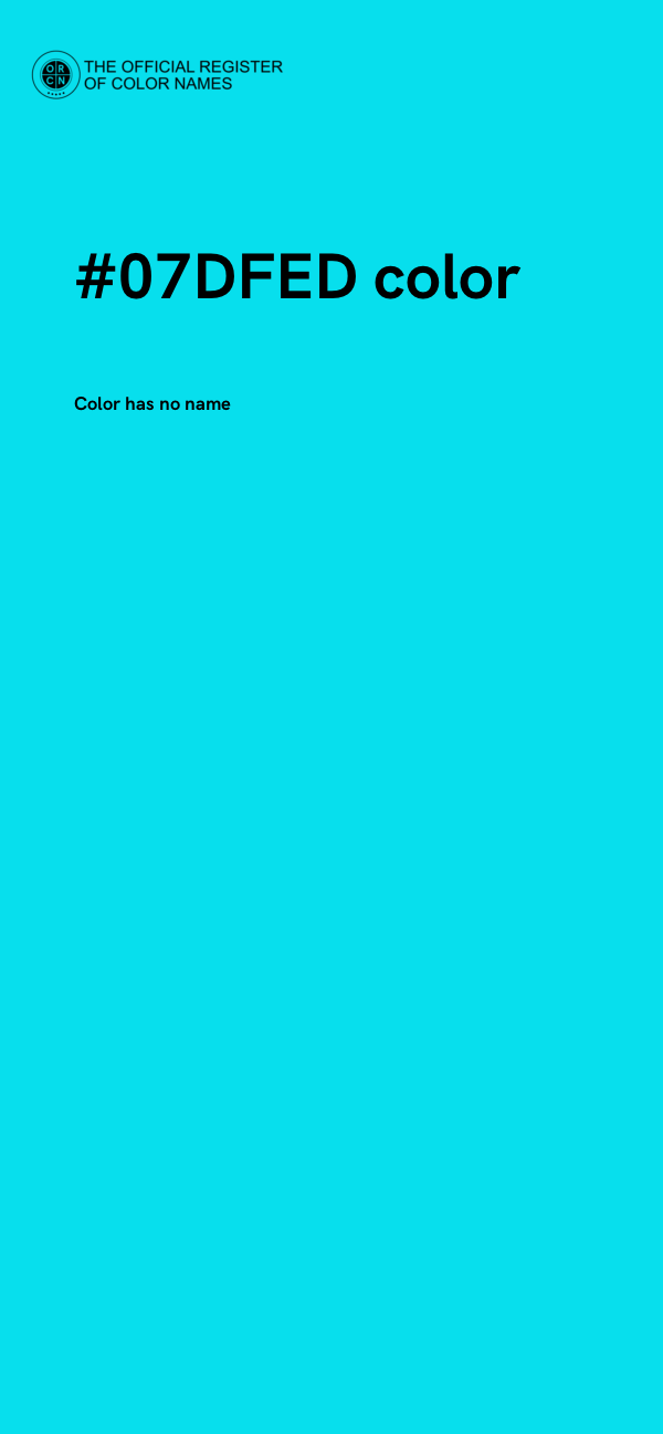 #07DFED color image