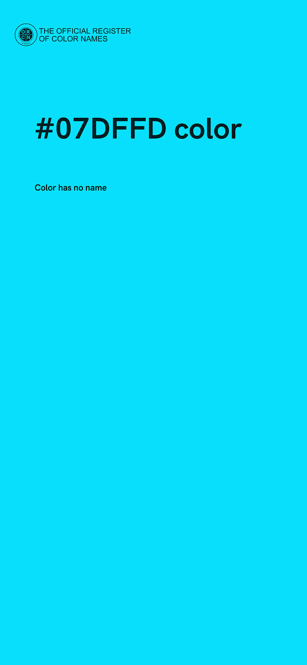 #07DFFD color image