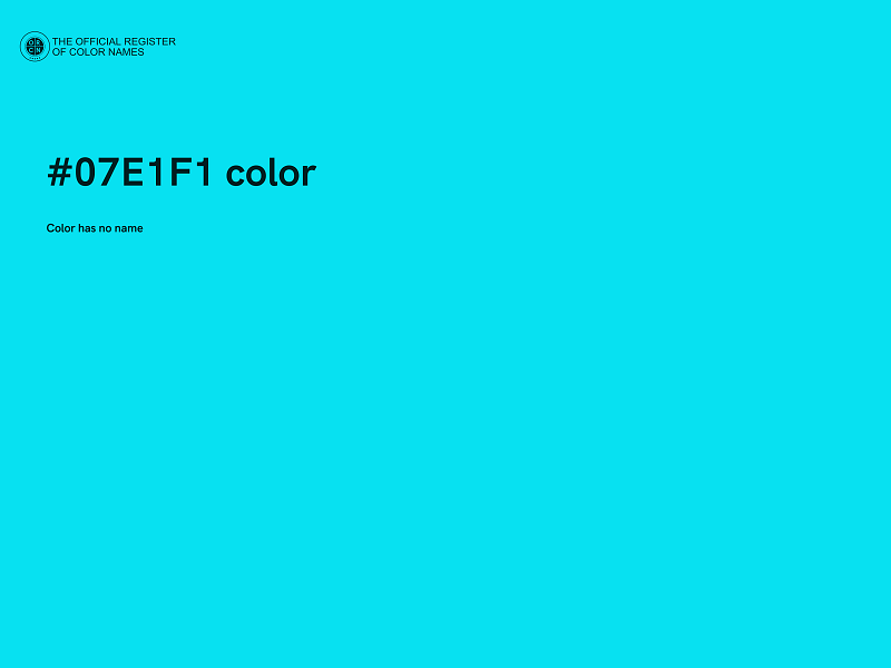 #07E1F1 color image