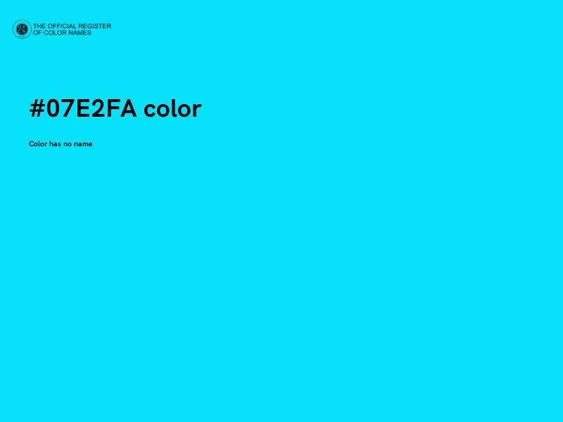 #07E2FA color image